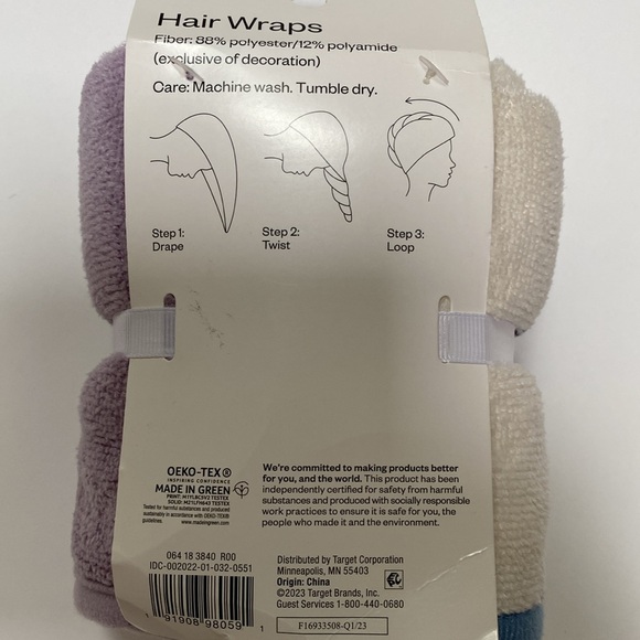 2, Hair Wrap Towels. - Picture 2 of 2